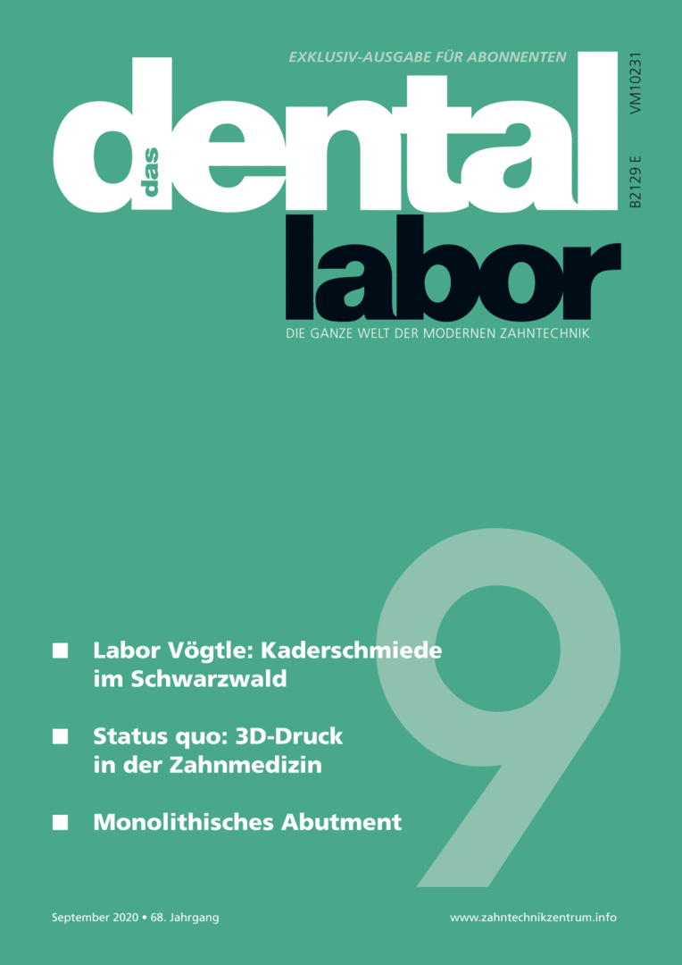 das dental labor, Ausgabe 2020/9