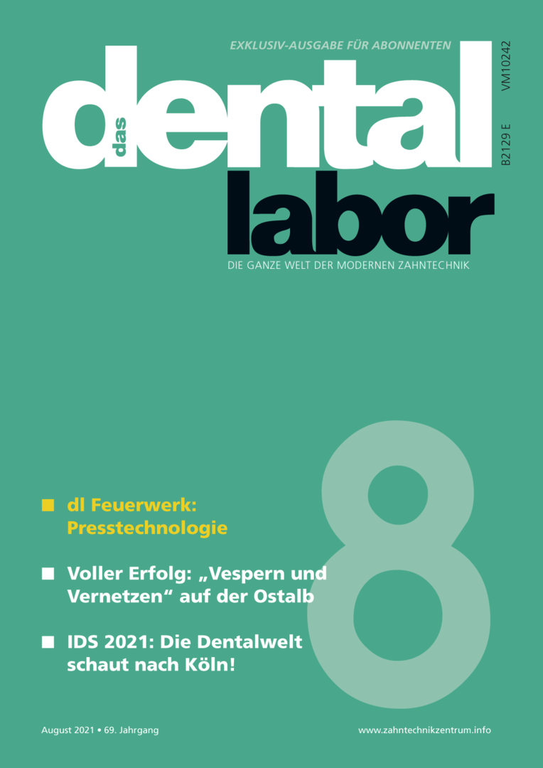 das dental labor, Ausgabe 2021/8