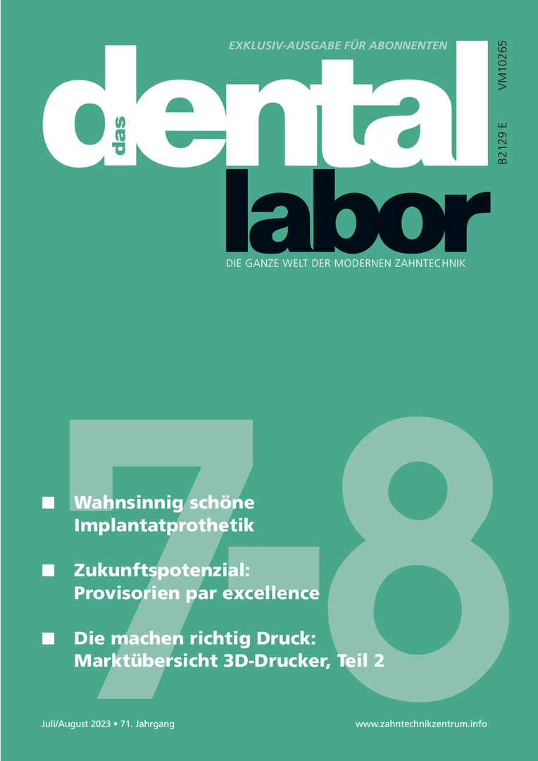 das dental labor, Ausgabe 2023/07-08